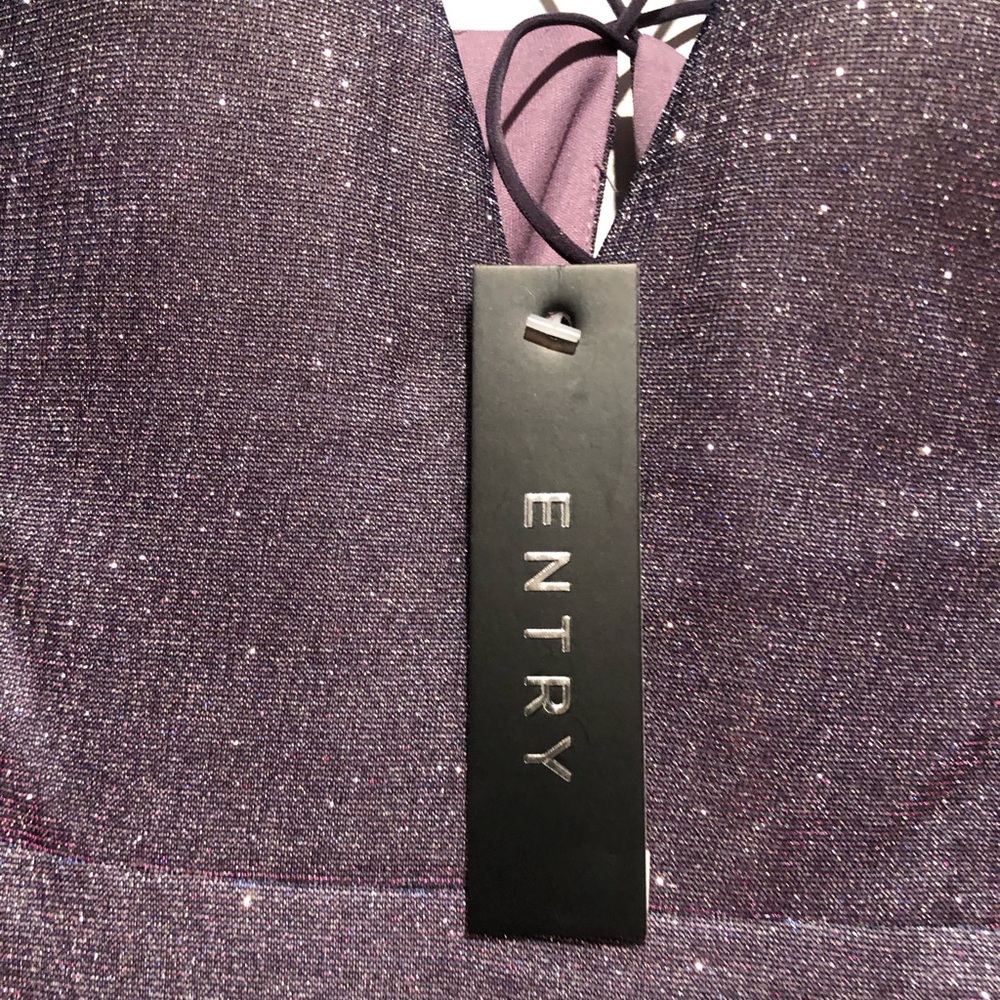 NWT Entry Purple Shimmer Dress - Picture 4 of 12